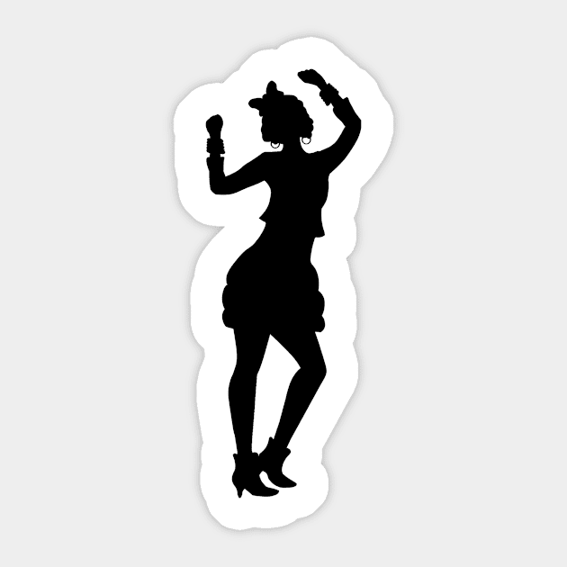 Nineteen Eighties Retro Woman Sticker by sweetsixty